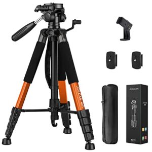 JOILCAN Tripod Camera Tripods, 74″ Tripod for Camera Cell Phone Video Photography, Heavy Duty Tall Cameras Tripod Stand, Professional Travel DSLR Tripods Compatible with Canon iPhone, Max Load 15 LB