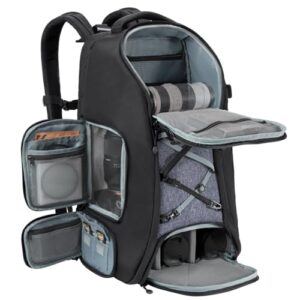 K&F Concept Camera Backpack,Camera Bags for Photographers 30L Large Capacity with Raincover and 16 Inch Laptop Compartment Compatible for Canon/Nikon/Sony/DJI Mavic Drone Travel