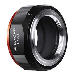 K&F Concept Lens Mount Adapter Comaptible for M42 Lens to Sony NEX Alpha E-Mount Camera Compatible with Sony Alpha NEX-7 NEX-6 NEX-5N NEX-5 NEX-C3 NEX-3 with Matting Varnish Design