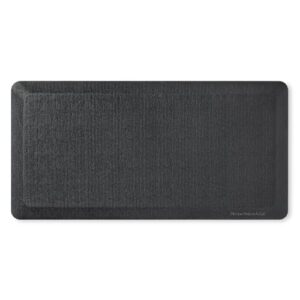 KITCHENAID Gourmet Series Kitchen Comfort Gel Mat, Woven Texture, Matte Black, 20″x39″