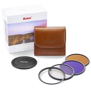 Kase 82mm Wolverine Magnetic Circular Filter Kit（CPL+ND8+ND64+Lens Cap+Storage Bag） Shock-Resistant, Multiple Layers of Anti-Reflection Coatings