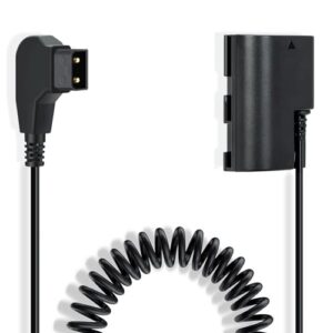 Kimaru D-TAP to LP-E6NH LP-E6N LP-E6 Dummy Battery Cable for Canon EOS R R5 R6 R7,80D 70D 60D 90D,5D Mark II III IV,6D 7D,6D Mark II,7D Mark II,60Da 5Ds 5Ds R Cameras.