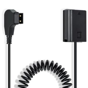 Kimaru D-TAP to NP-FW50 Dummy Battery Cable for Sony Alpha ZV-E10 A7 A7II A7RII A7S A7SII A6000 A6100 A6300 A6400 A6500 A5000 A5100 Cameras.