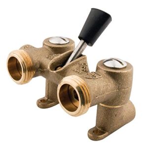 Kingston Brass 1/2′ Sweat Inlet x 3/4′ Hose Thread, Dual Outlet Washing Machine Shut off Valve, Brass