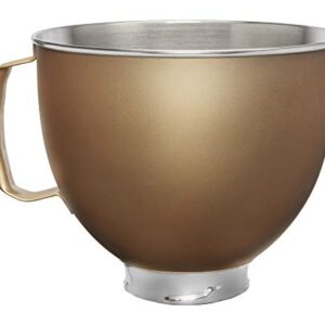 KitchenAid 5 Quart Tilt-Head Metallic Finish Stainless Steel Bowl, Victoria Gold