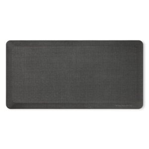 KitchenAid Gourmet Series Kitchen Comfort Gel Mat, Solid Basketweave, Charcoal Grey, 20″x39″