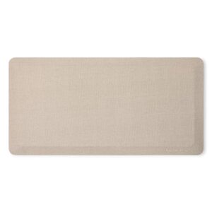 KitchenAid Gourmet Series Kitchen Comfort Gel Mat, Solid Basketweave, Milkshake Tan, 20″x39″