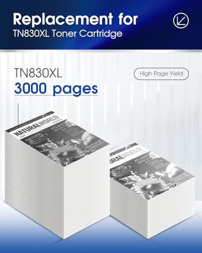 LLAOLLAO TN830XL Toner Cartridges Replacement for Brother TN830XL TN-830XL Toner TN830 XL Work for HL-L2405W HL-L2460DW HL-L2400D HL-L2480DW MFC-L2820DW Printer High Yield (4 Black) - Image 4