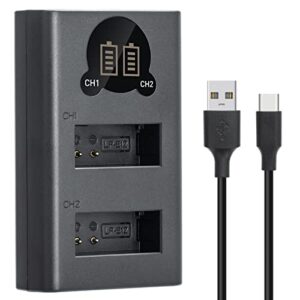 LP-E12 Battery Charger Compatible with Canon EOS M, M2, M10, M50, M50 Mark II, M100, M200 Cameras