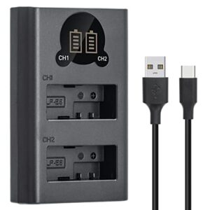 LP-E8 Battery Charger Compatible with Canon EOS Rebel T2i, T3i, T4i, T5i, 550D, 600D, 650D, 700D, Kiss X4 X5 X6i X7i Cameras