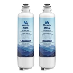 MARRIOTTO Replacement for Bosch Ultra Clarity Pro Water Filter, Compatible with BORPLFTR50, 12033030, 11032531, 11025825,12028325, BORPLFTR55, WFC100MF, WFS200MF (2 Pack)
