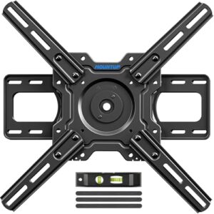 MOUNTUP Rotating TV Wall Mount for Samsung The Frame TV/Neo QLED 8K/Neo QLED 4K Series, Ultra-Slim TVs Mount with 90 Degree Landscape to Portrait, Max VESA 400x400mm Hold up to 88 lbs MU0089