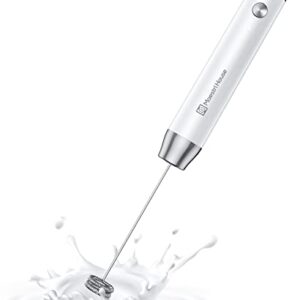 Maestri House Rechargeable Milk Frother, LunaFro NS Handheld Electric Foam Maker Waterproof Detachable Stainless Steel Whisk Drink Mixer Foamer for Lattes, Cappuccino, No Stand