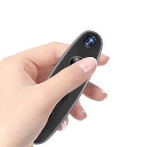 Mini Body Camera,1080P Mini Detector Camera with Motion Detection, Indoor Security Nanny Cam for Home/Office/Pet Monitor, Video Recorder No WiFi Needed No Audio Black