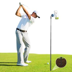 Monopod and Tripod Selfie Stick to Record Golf Swing Training Aid, Magnetic Golf Film Stick Adjustable Aluminum Compatible with Magsafe iPhone 16/15/14/13/12 Plus Pro Max Series