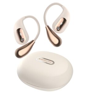 Monster Open Ear AC210 Headphones, Bluetooth 5.4 Earphones Stereo Sound, Wireless Headphones 30 Hours Playback, Type-C Charging, IPX5 Waterproof Open Ear Earbuds,White