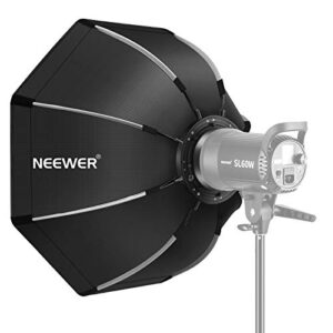 NEEWER 35.4”/90cm Octagonal Softbox Quick Release, with Bowens Mount, Carrying Bag Compatible with Neewer CB60 CB100 CB150 Vision 4 S101-300W/400W and Other Bowens Mount Light -SF-RPBO36