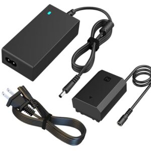 NP-FZ100 Dummy Battery AC Power Adapter Kit for Sony Alpha A7III A7IV A7C A7SIII A7RIII A7RIV A7RV A6600 A6700 A1 ZV-E1 FX30 FX3 A9 Cameras.
