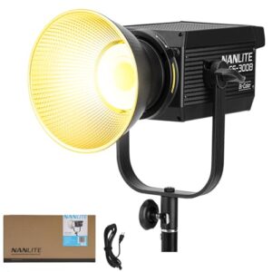 Nanlite FS-300B 300W Bi-Color LED Spotlight-2700K-6500K Adjustable CRI 96,App Control,Led Video Light Bowens Mount for Photography/Videography/YouTube/TikTok Content Creation & Live Streaming