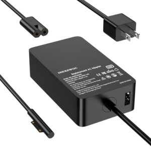 New 65W Surface Pro Charger for Microsoft Surface Pro 10, 9, 8, 7+, 7, 6, 5, 4, 3, X, Windows Surface Laptop 6, 5, 4, 3, 2, 1, Surface Go Tablet, Surface Book 3, 2, 1, Support 44W, 36W,24W LED
