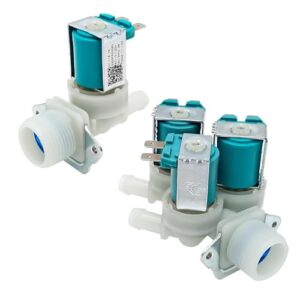 New generation water inlet valve 5220FR2075L 5221ER1003A washing machine water inlet valve kit compatible with LG Tromm and Kenmore washing machine cold water inlet valve 5220FR2006H 5221ER1003D etc.