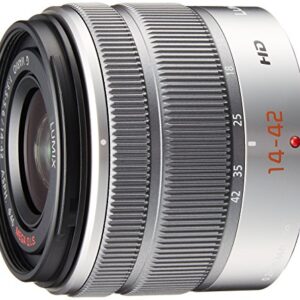 Panasonic LUMIX G Vario 14-42mm / F3.5-5.6 II ASPH. / MEGA O.I.S. Digital Interchangeable Zoom Lens – H-FS1442A – Silver