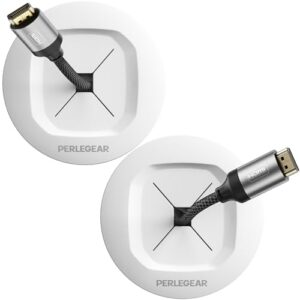 Perlegear Cord Hider for Wall Mounted TV, Wire Hiders for Mounted TV and Speakers, in-Wall Cable Management Kit, Includes Drill Template, Dust Bag and Hole Saw Drill Attachment