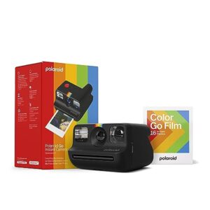 Polaroid Go Generation 2 – Mini Instant Camera + Film Bundle (16 Photos Included) – Black (6280)