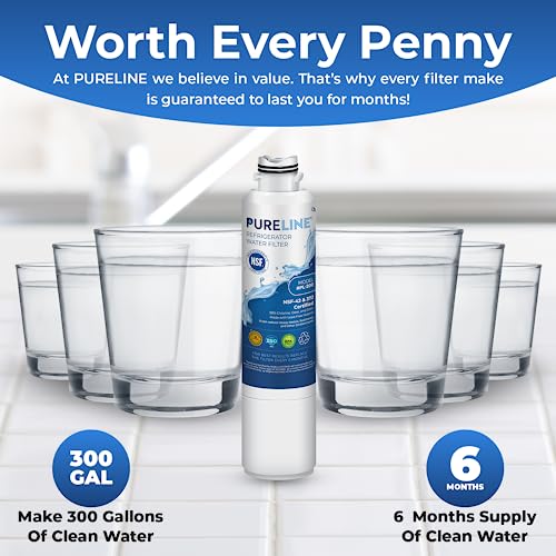 Pureline DA29-00020B Samsung® Refrigerator Water Filter Replacement, Replacement for DA29-00020A/B, HAF-CIN/EXP, HAF-CIN,DA97-08006A, Kenmore® 46-9101, 469101, 9101 Refrigerator Filter (3 Pack) - Image 6