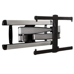 SANUS Full Motion TV Wall Mount for 42” to 90” TVs up to 125lbs – Extend, Swivel, Tilt TV Mount – Easy 3-Step DIY Install – Brushed Steel Finish