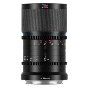 SIRUI Saturn 35mm T2.9 1.6X Full Frame Carbon Fiber Anamorphic Lens, Cine Lens for RF Mount Cameras, 418g (Blue Flare)