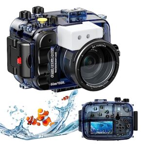 Seafrogs Waterproof Camera Housing for Sony A6000 A6300 A6500, Professional 130FT/40M Underwater Camera Case, Perfect for Diving Enthusiasts Take Professional Photos Underwater Protective Cases