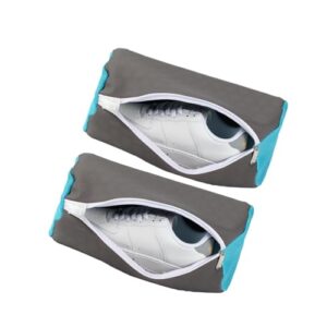 Shoe Washing Machine Bag,Silicone Shoe Washing Bag,Reusable and Durable Zippe Laundry Bag,Fits Most Shoes,for Washing Machine,for Sneaker Gym Shoes,2 Pcs Gray