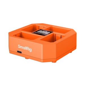 SmallRig 4-Slot Charger for Sony NP-FZ100 Battery, with PD 60W Fast Charge, LED Status, for K&F Concept NP-FZ100 Battery, Compact & Safe for A7IV, FX3, FX30, A7S III
