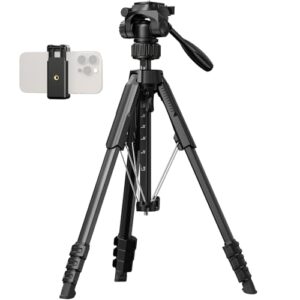 SmallRig 71″ Camera Tripod Stand AP-21, Travel Tripod for iPhone, Camera and Smartphone Live Streaming Vlog, Portable Photo Tripods with Quick-Flip Lock Legs, Max Load 11lb