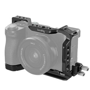 SmallRig Cage Kit for Sony A6700 with a Cable Clamp for HDMI, Built-in Quick Release Plate for Arca-Type, Film Movie Making Camera Video Cage with Shoe Mount, 1/4”-20 & 3/8”-16 Threaded Holes – 4336