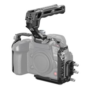 SmallRig HawkLock Quick Release Cage Kit for Panasonic LUMIX GH7 / GH6, with Top Handle Kit, Cable clamp for HDMI & USB-C, Built-in 1/4″-20 Threaded Hole, 3/8″ -16 locating Holes for ARRI – 4825