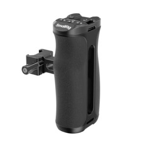 SmallRig Mini NATO Side Handle for Camera Cages, Universal Ergonomic Side Handgrip, 43mm Up/Down Adjustable, Bulit-in 1/4″-20 Threaded Hole, Strap Hole, Cold Shoe – 4840