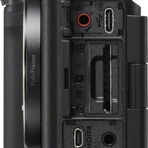 Sony Alpha ZV-E1 Full-Frame Interchangeable Lens Mirrorless Vlog Camera with 28-60mm Lens – Black Body