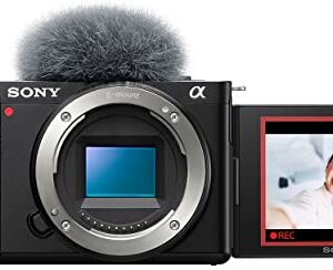Sony Alpha ZV-E10 – APS-C Interchangeable Lens Mirrorless Vlog Camera – Black