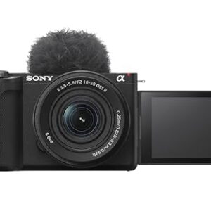 Sony Alpha ZVE10 II – APS-C Interchangeable Lens Mirrorless Content Creators’ Camera – Black – with Lens