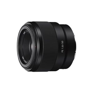 Sony – FE 50mm F1.8 Standard Lens (SEL50F18F), Black