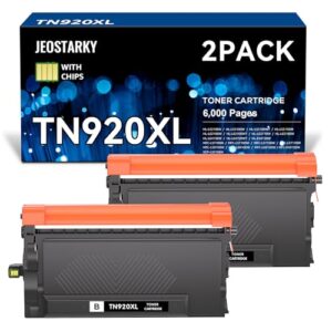 TN920XL TN920 Toner Compatible for Brother TN-920 XL TN920XL Toner with chip Replacement for HL-L6210DW HL-L6210DWT HL-L5210DN HL-L5210DW HL-L5210DWT HL-L6310DW MFC-L6810DW(2 Black)