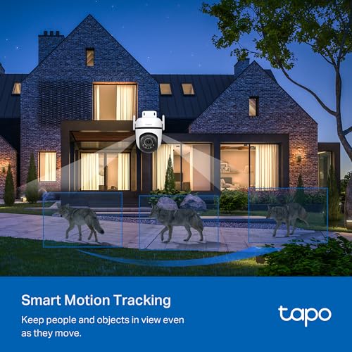 TP-Link Tapo 2K QHD Outdoor Pan/Tilt Wi-Fi Security Camera, 360° View, Motion Tracking, Color Night Vision, Free Person/Vehicle/Motion Detection, Cloud & SD Card Storage, 24/7 Recording, Tapo C520WS… - Image 5