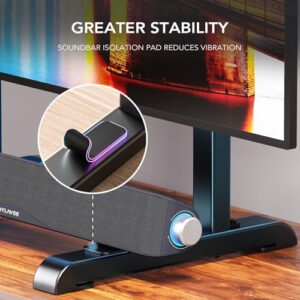 Universal TV Stand, Table Top TV Stand Base Wobble-Free Replacement for Most 24 to 80 Inch LCD LED TVs, 7 Height Adjustable TV Legs Hold up to 150lbs, Max VESA 800x500mm, Black AX10TB02