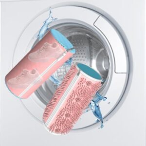 Upgrade Strong Clean Siliconic Shoe Washing Machine Bag 2 Pcs, XXXL Honeycomb Mesh Laundry Bag for Sneakers, Running Shoes, Sock, Delicates and Toys(40x25x25cm)