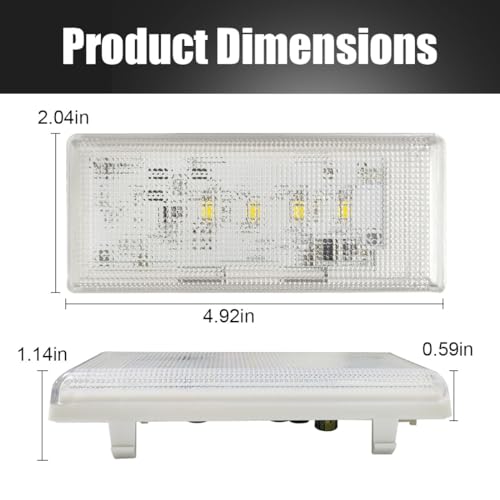 Upgraded W10515058 Refrigerator LED Light Set for Whirlpool Kenmore Maytag Refrigerators Replacement 3021142 AP6022534 PS11755867 W10522611 W10465957 WPW10515058 - Image 4