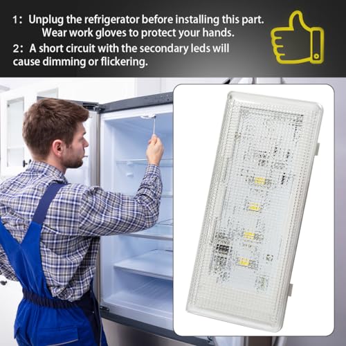 Upgraded W10515058 Refrigerator LED Light Set for Whirlpool Kenmore Maytag Refrigerators Replacement 3021142 AP6022534 PS11755867 W10522611 W10465957 WPW10515058 - Image 7