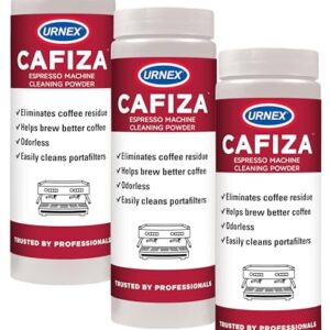 Urnex Cafiza Professional Espresso Machine Cleaning Powder 566 Grams – 3 Pack
