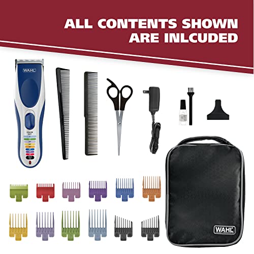 Wahl Color Pro Cordless Rechargeable Hair Clipper & Trimmer – Easy Color-Coded Guide Combs - for Men, Women, & Children – Model 9649P - Image 3